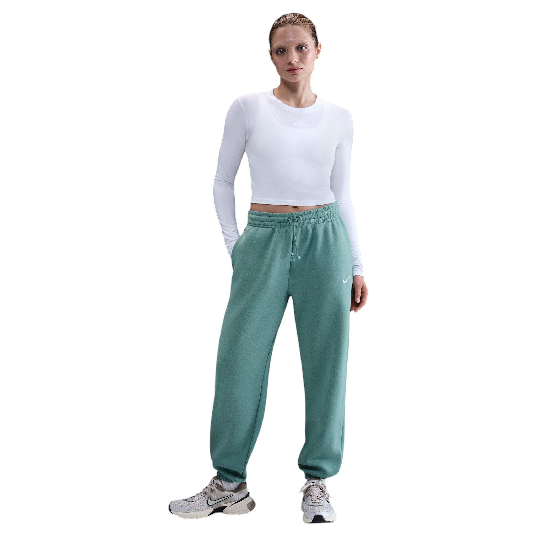 Nike Women's Sportswear Phoenix Fleece High-Waisted Oversized Sweatpants - Sage Green - SAGE GREEN
